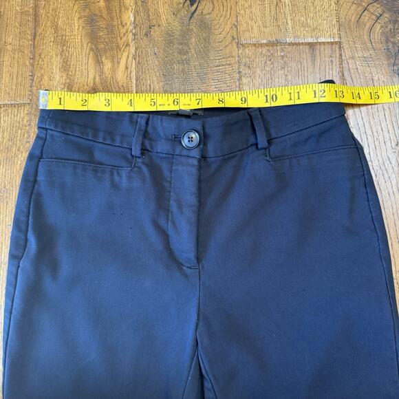 LOFT Petites The Skinny Ankle Pant Womens 0P Black Mid Rise Casual Career - Picture 4 of 8